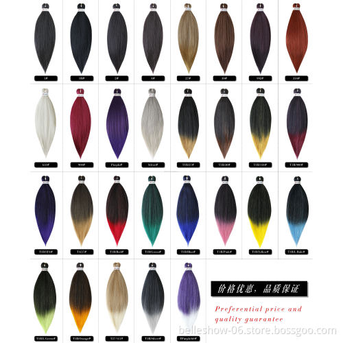 Hot sell braiding hair pre stretch 4
